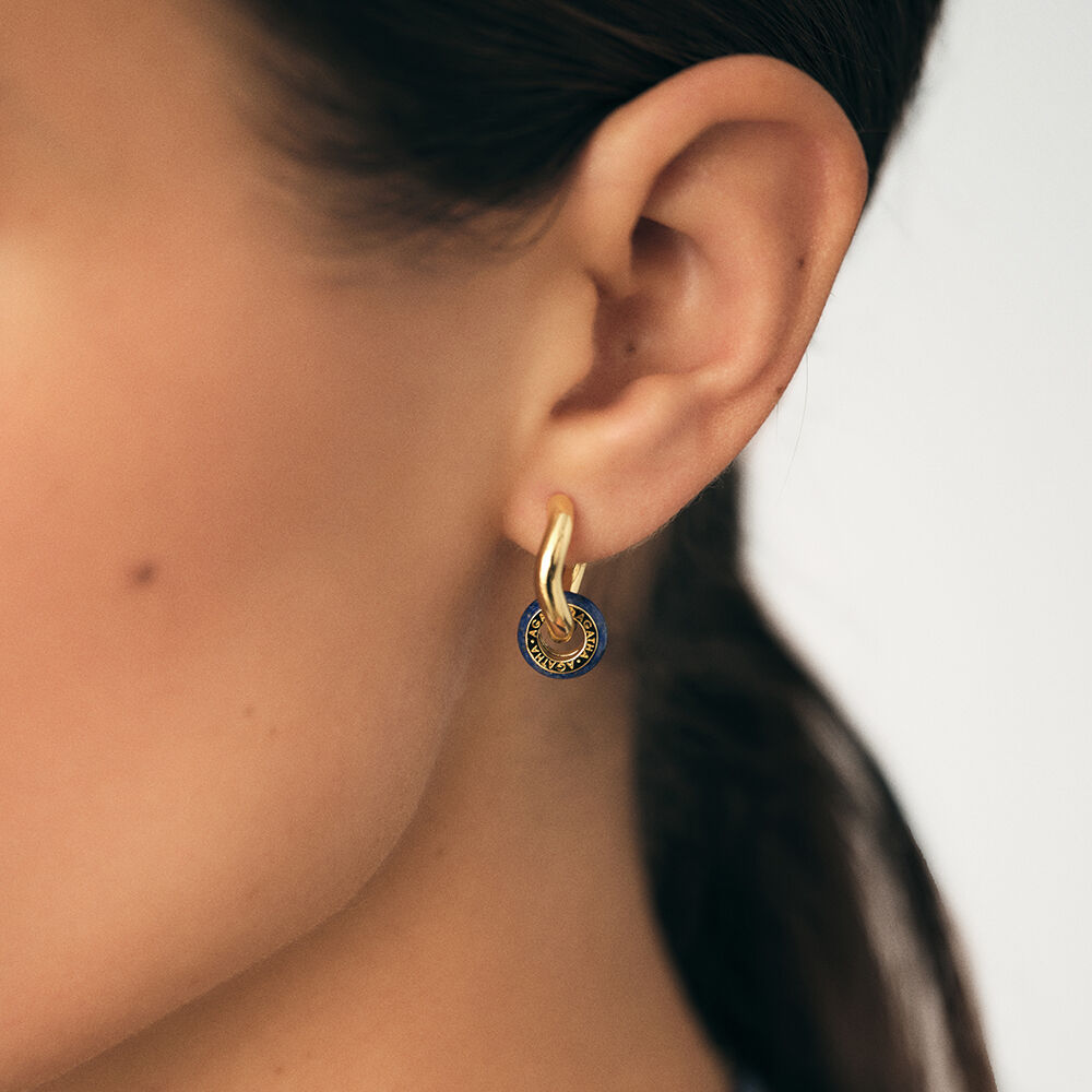 Pendentif PIERRE NATURELLE - Lapis - Nos concepts  | Agatha