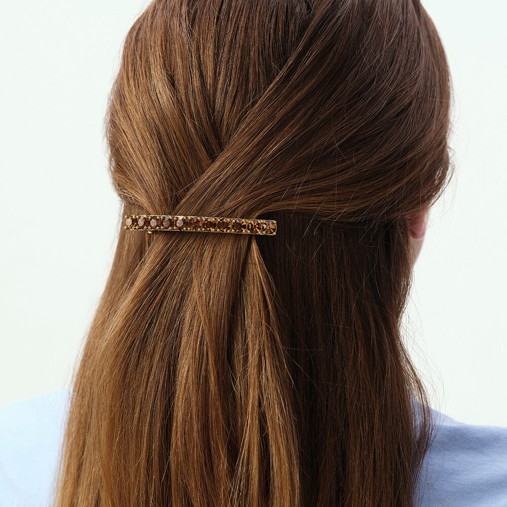 Accessoire cheveux LUTETIA - Marron / Dor&eacute; -   | Agatha