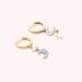 Créoles SARA - Argenté / Doré - Boucles d'oreilles  | Agatha