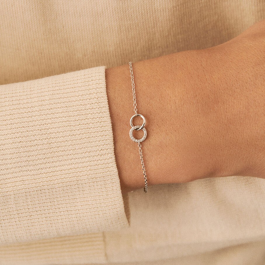 Bracelet souple RONDOU - Cristal / Argenté - Bracelets  | Agatha