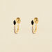 Créoles SNAKY - Cristal / Gun - Boucles d'oreilles  | Agatha