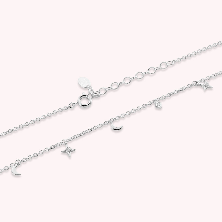 Collier ras du cou GALAXIE - Cristal / Argenté - Colliers  | Agatha