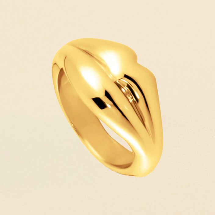 Bague fine LEO - Doré - Bagues  | Agatha