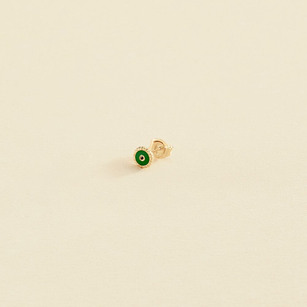 Piercing puce MIX& MATCH - Vert / Doré - Piercings  | Agatha