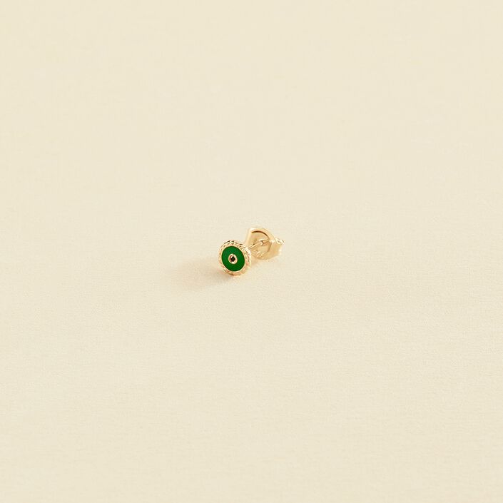 Piercing puce MIX& MATCH - Vert / Doré - Piercings  | Agatha