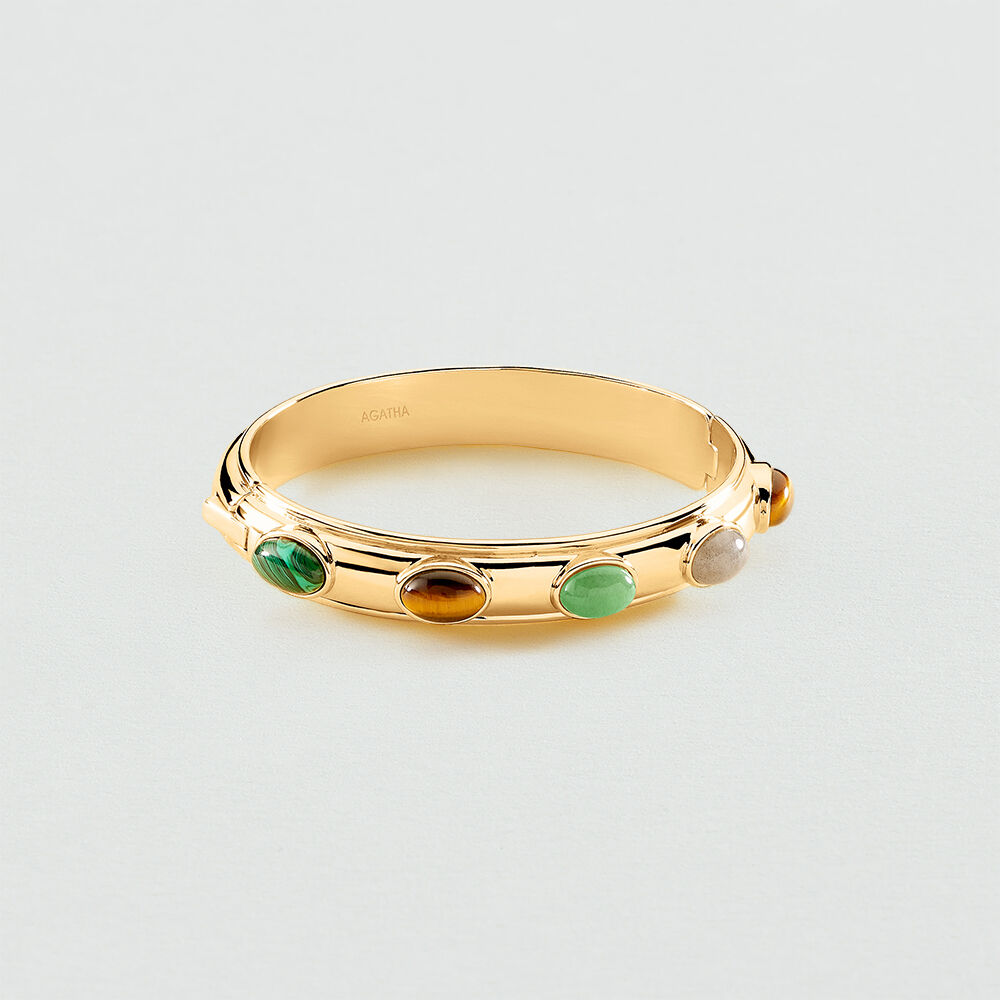 Jonc RHEA - Multicolore / Dor&eacute; - Bracelets fantaisie  | Agatha