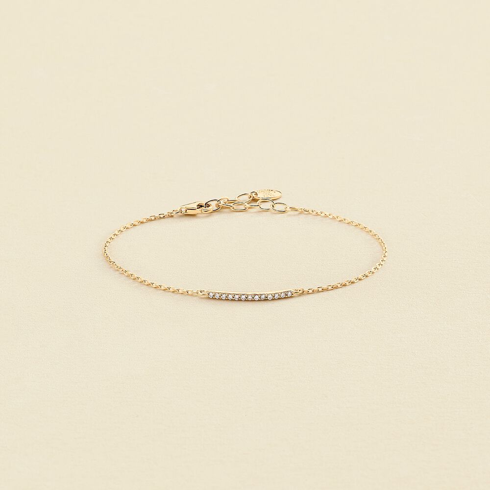 Bracelet souple BARSHINE - Cristal / Doré - Bracelets  | Agatha