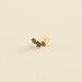 Piercing puce TRIOFLOR - Noir / Doré - Piercings  | Agatha