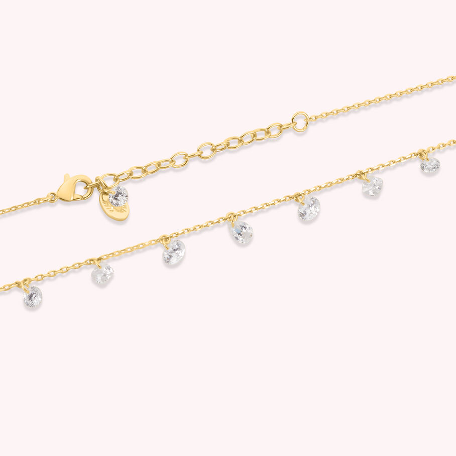 Collier ras du cou PETILLE - Cristal / Doré - Colliers  | Agatha