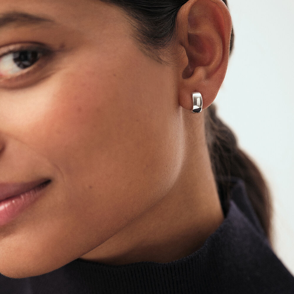 Piercing créole MIX& MATCH - Argenté - Bijoux sans pierre  | Agatha