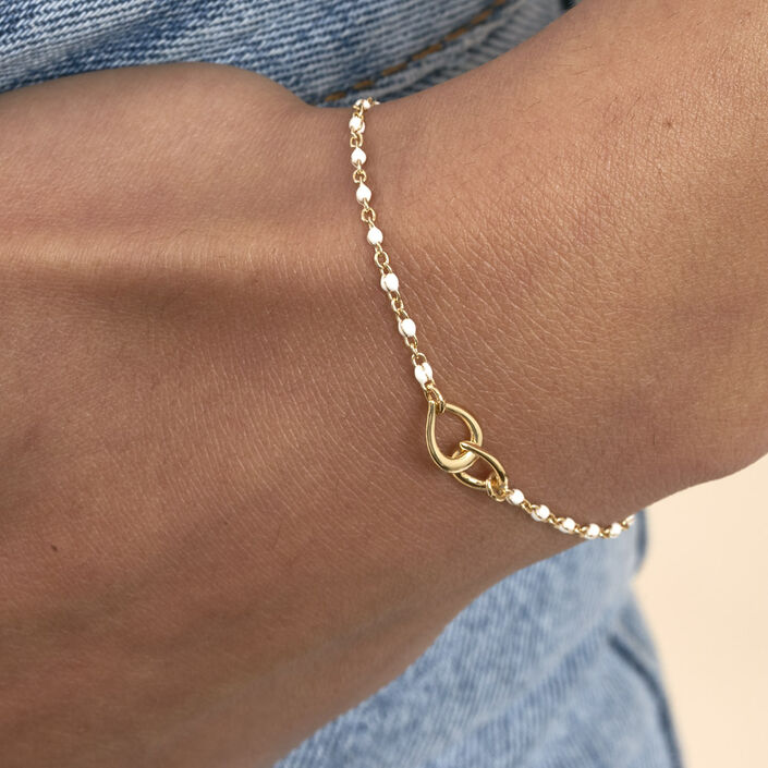 Bracelet souple SMARTY - Ivoire / Doré - Bracelets  | Agatha