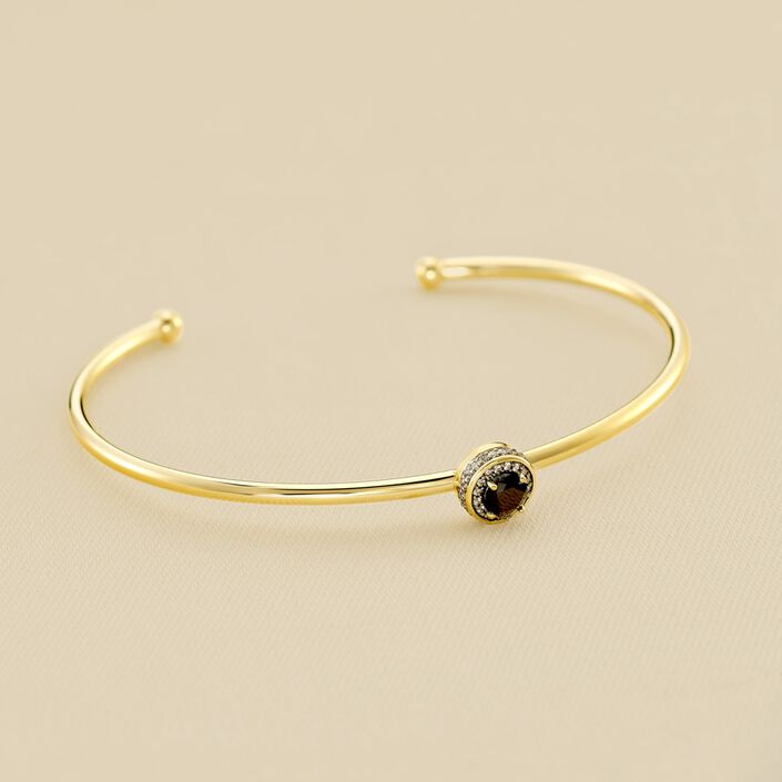 Jonc IMPERIAL - Noir / Doré - Bracelets  | Agatha