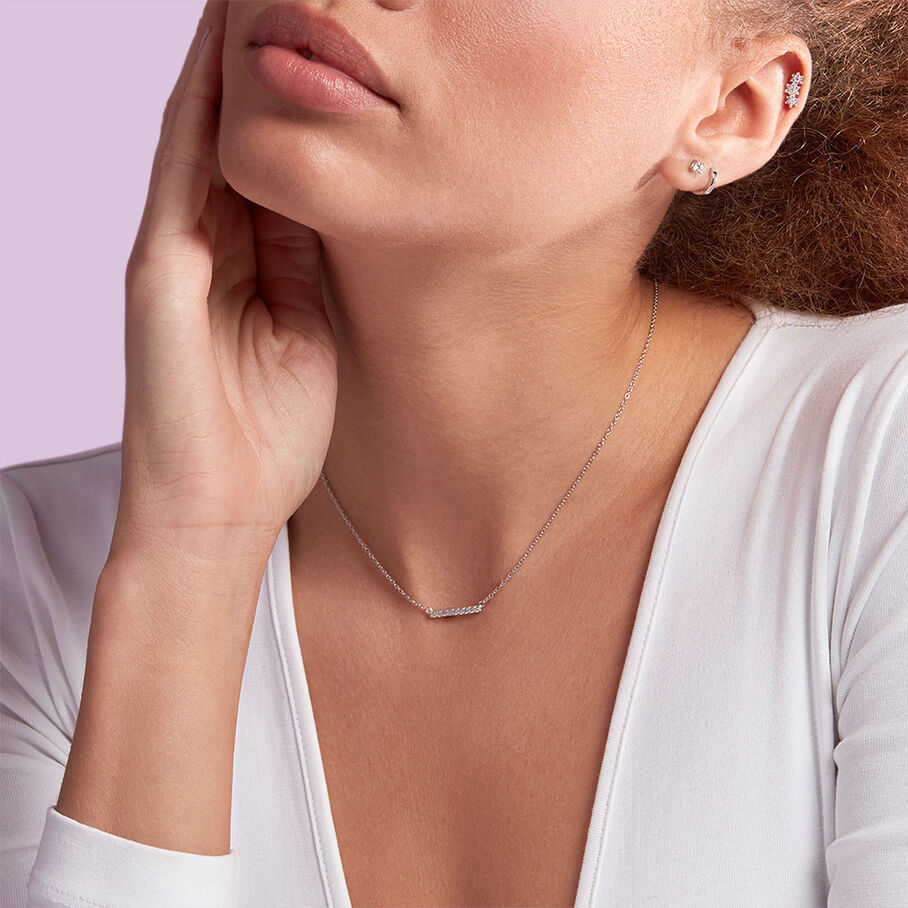 Piercing puce TRIOFLOR - Cristal / Argenté - Piercings  | Agatha