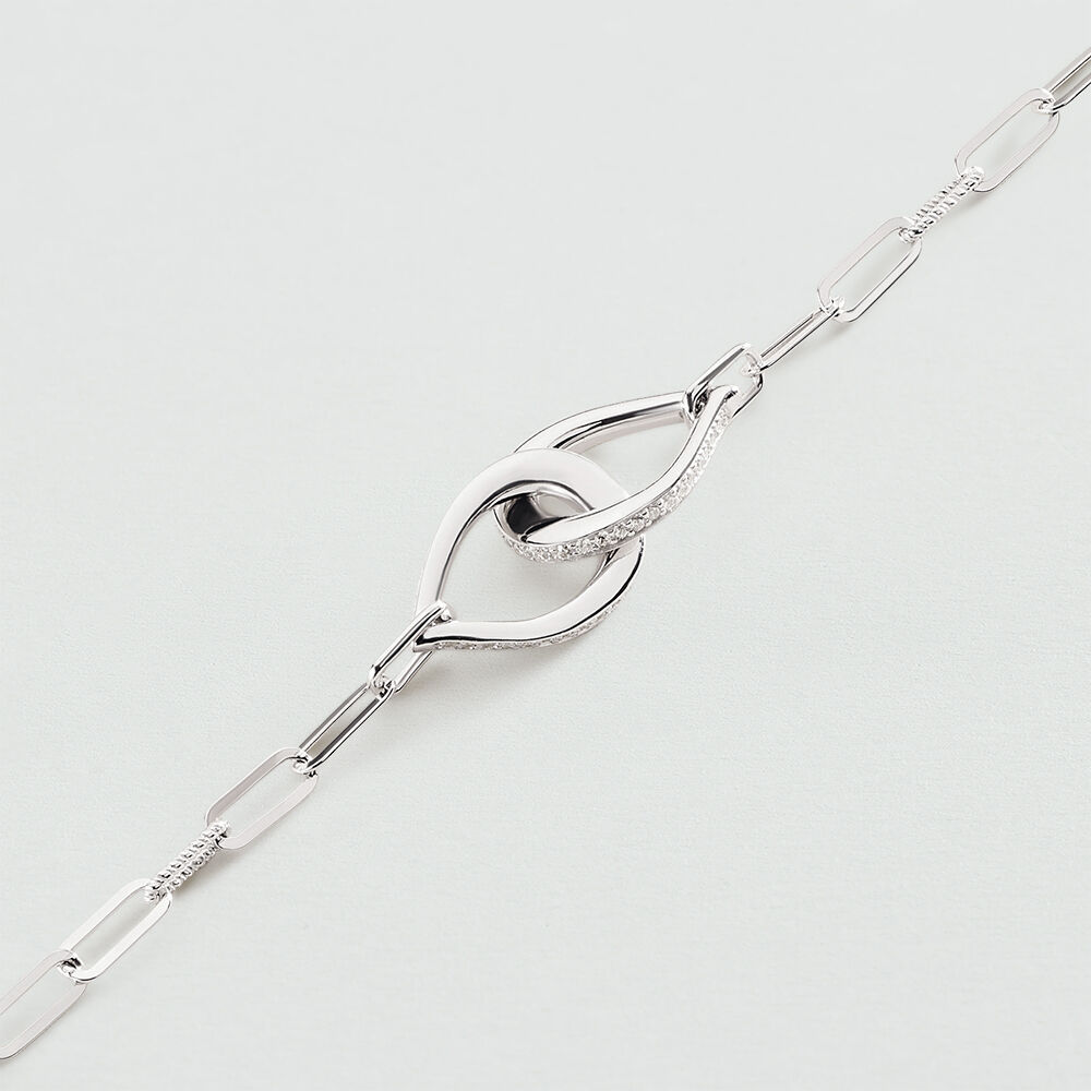 Bracelet Vintage Carven Années 80 Argenté - New Old Stock (Occasion)