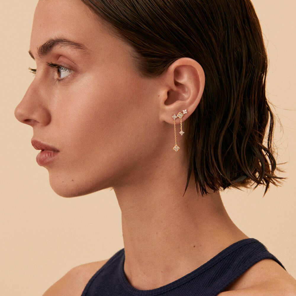 Piercing puce MIX& MATCH - Cristal / Doré - Fête des mères  | Agatha