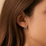 Boucles d'oreilles puces RONDOU - Cristal / Argenté - Boucles d'oreilles puces  | Agatha
