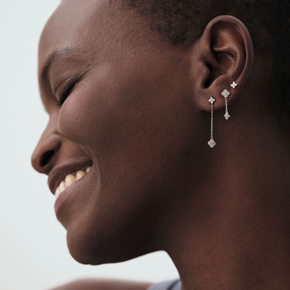 Piercing puce BELOVED - Cristal / Argenté - Piercings  | Agatha
