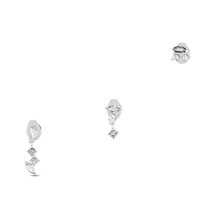 Piercing puce AMAS - Cristal / Argenté - Piercings  | Agatha