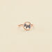 Bague fine PIBLACK - Noir / Rose - Bagues  | Agatha