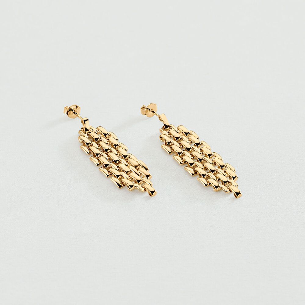 Boucles d'oreilles pendantes MINUIT - Doré - Boucles d'oreilles fantaisies  | Agatha