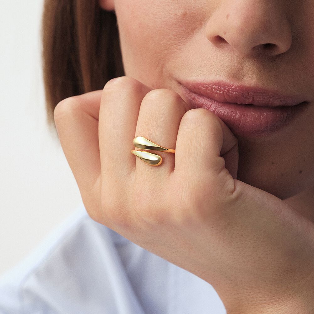 Bague fine DANAE - Dor&eacute; - Bagues fantaisie  | Agatha