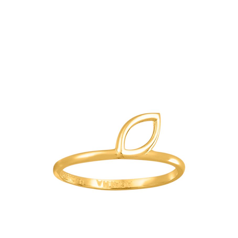 Bague fine LEAVES - Doré - Bagues  | Agatha
