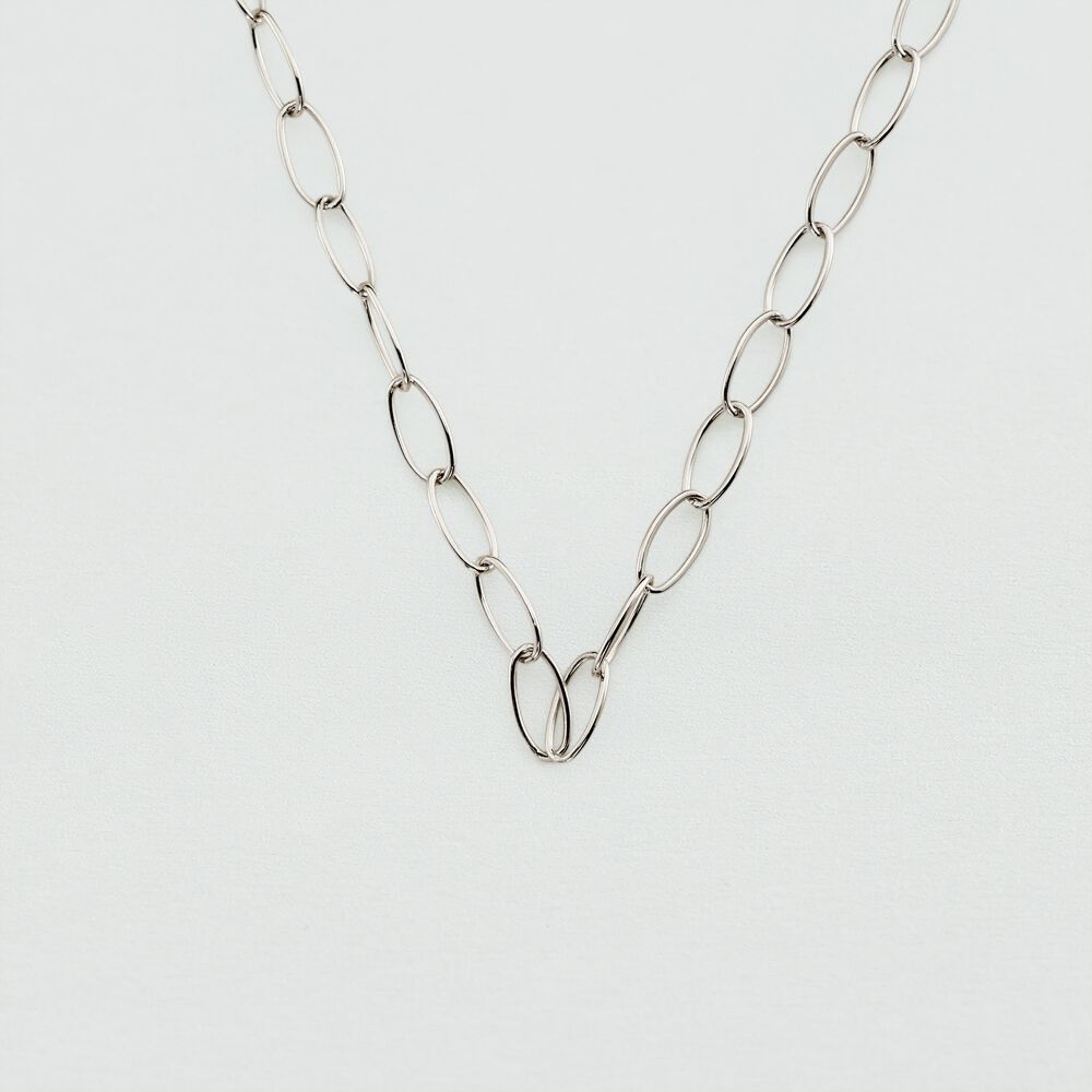 Sautoir CHAIN - Argent&eacute; - Colliers fantaisie  | Agatha