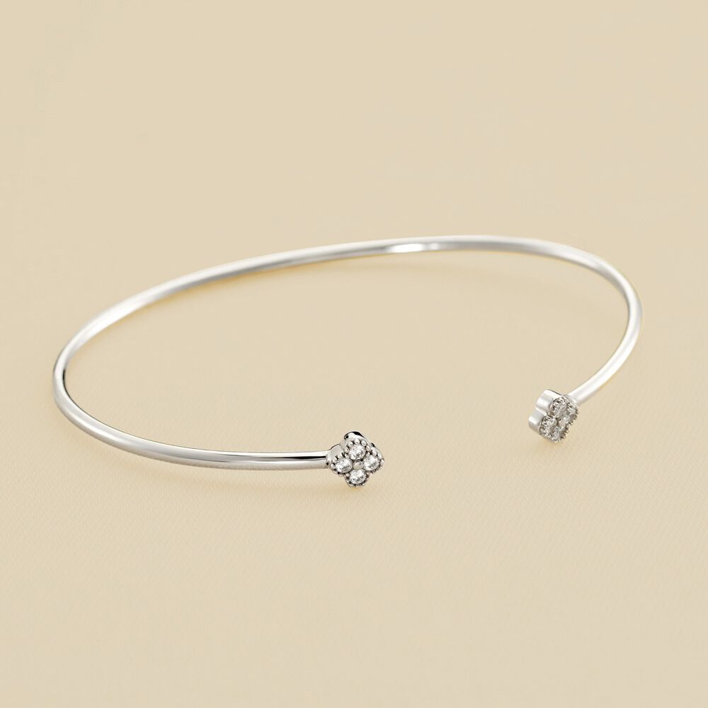 Jonc BELOVED - Cristal / Argenté - Bracelets  | Agatha