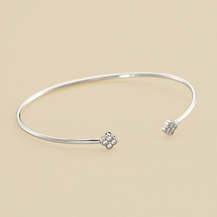 Jonc BELOVED - Cristal / Argenté - Bracelets  | Agatha