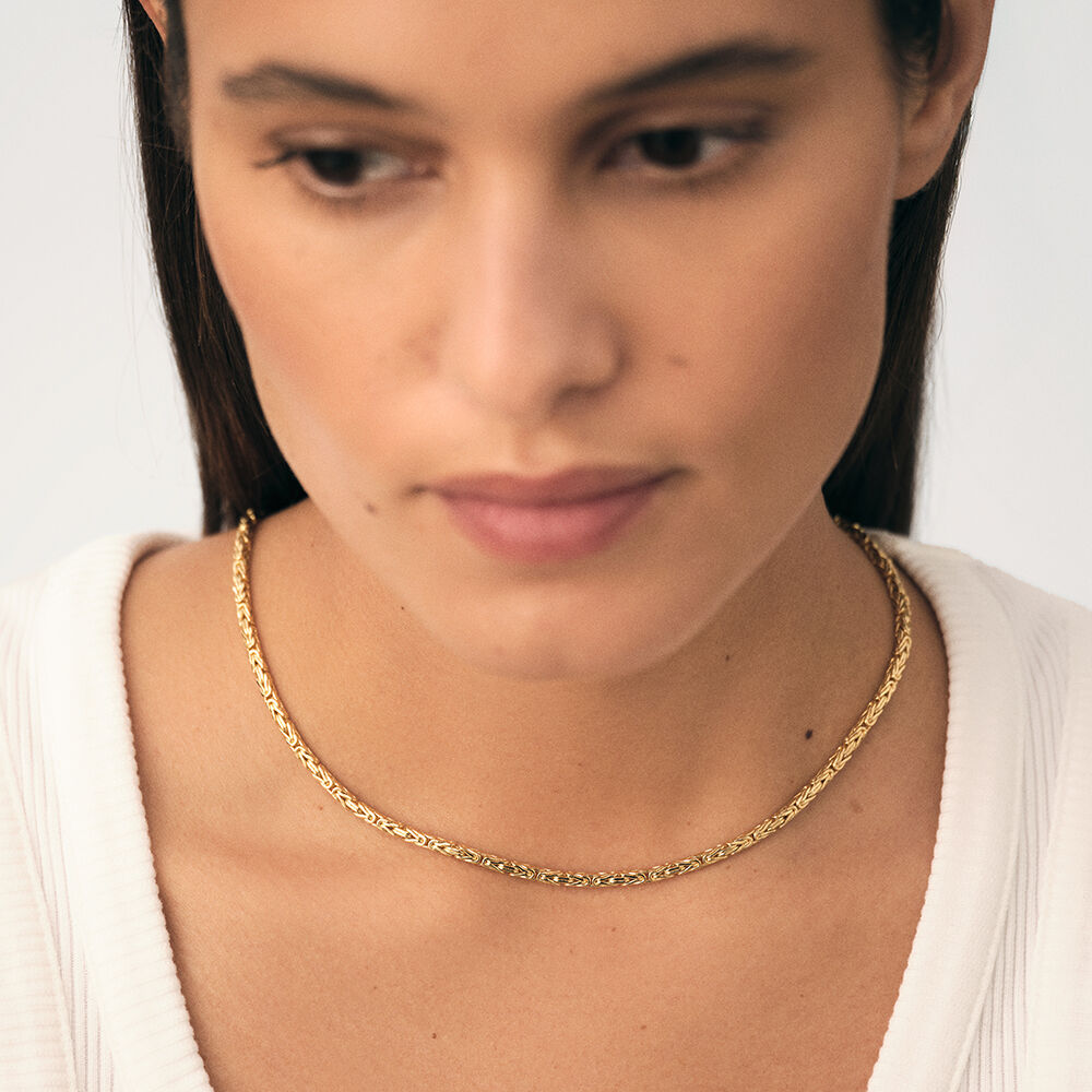 Collier ras du cou MAILLE BIZANTINE - Dor&eacute; - Colliers fantaisie  | Agatha