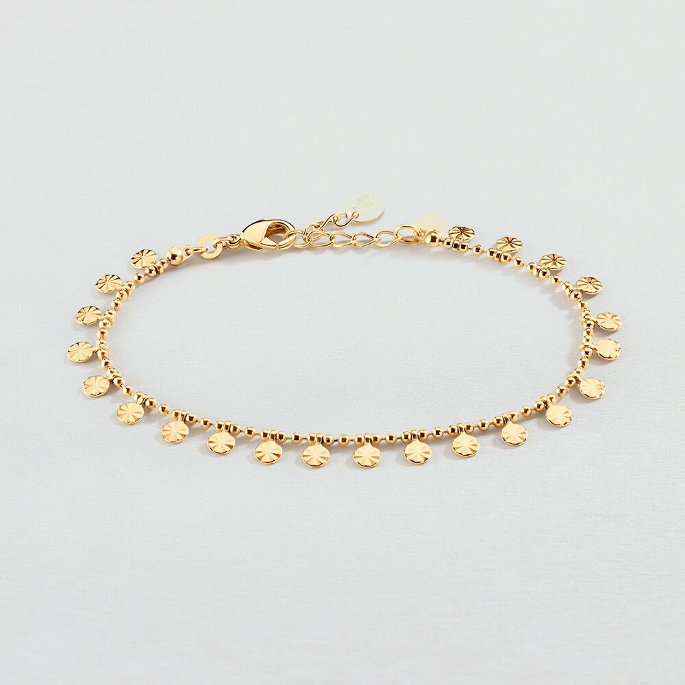 Bracelet souple ARIEL - Cristal / Doré - Bracelets fantaisie  | Agatha