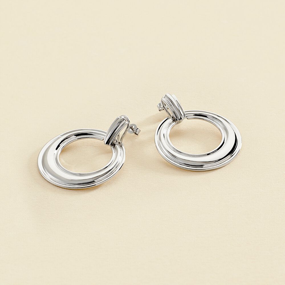 Boucles d'oreilles pendantes 1960 - Argenté - Boucles d'oreilles  | Agatha