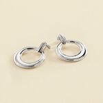 Boucles d'oreilles pendantes 1960 - Argenté - Boucles d'oreilles  | Agatha