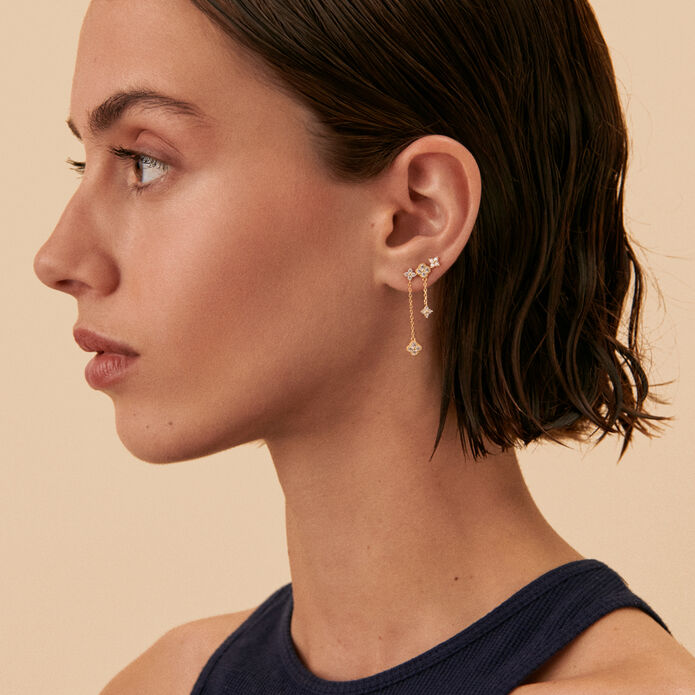 Piercing puce MIX& MATCH - Cristal / Doré - Piercings  | Agatha