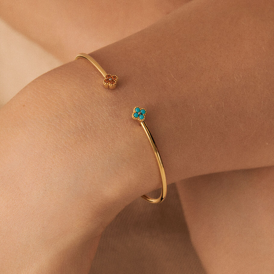 Jonc BELOVED - Multicolore / Doré - Bracelets  | Agatha