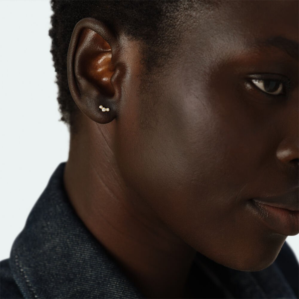 Puce &agrave; l'unit&eacute; MIX & MATCH - Cristal / Dor&eacute; - Boucles d'oreilles  | Agatha