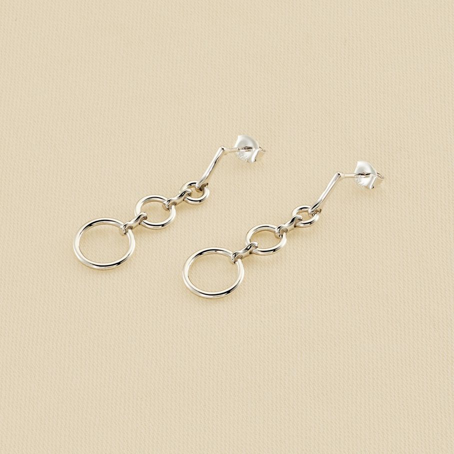 Boucles d'oreilles pendantes PHILRING - Argenté - Boucles d'oreilles  | Agatha