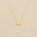 Collier mi-long ATMA - Amazonite/ jaune - Colliers  | Agatha