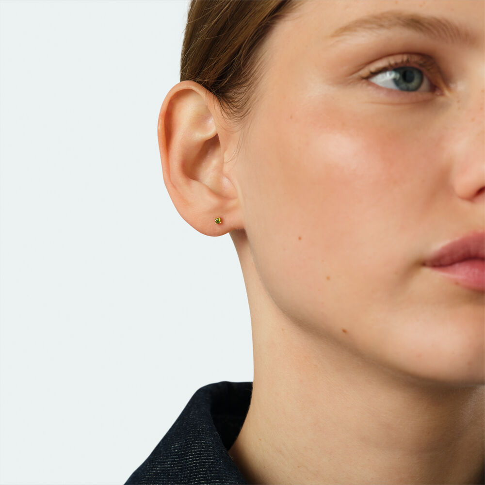 Puce &agrave; l'unit&eacute; MIX & MATCH - Vert / Dor&eacute; - Boucles d'oreilles  | Agatha