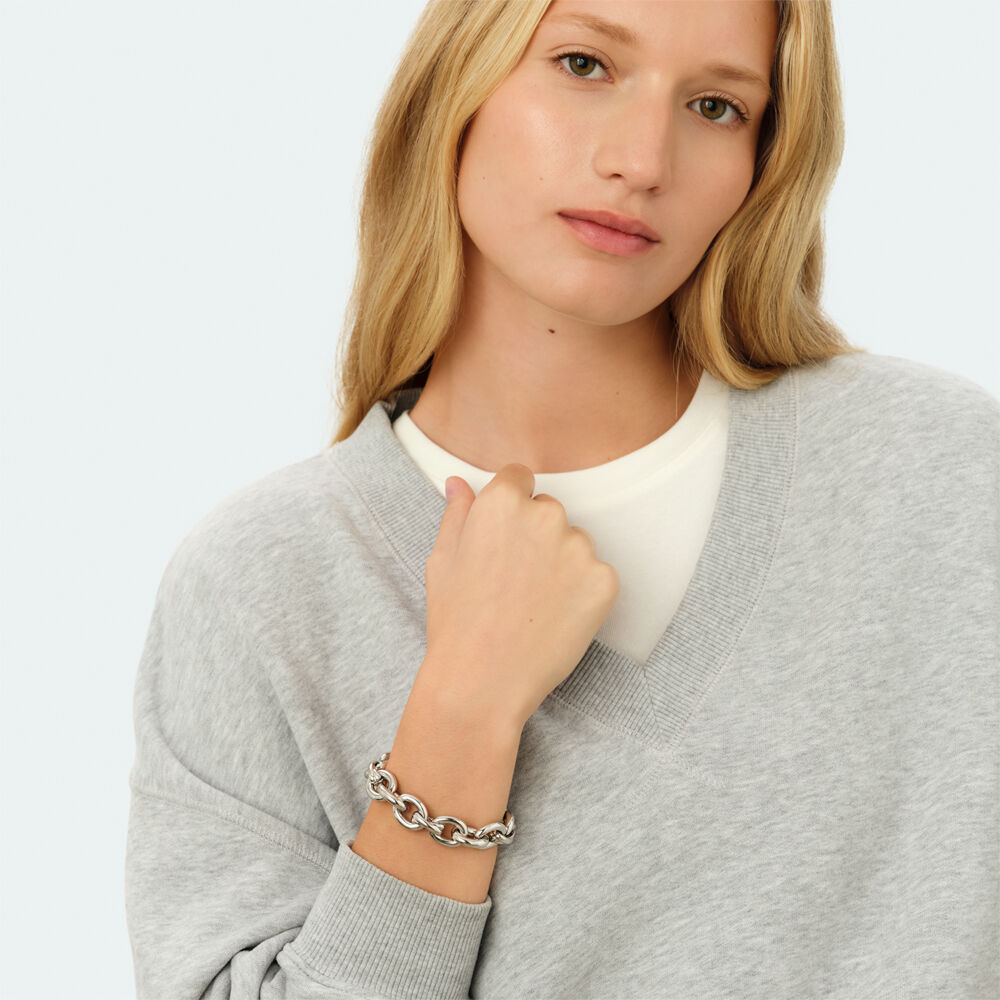 Bracelet souple XOXO - Argent&eacute; - Bracelets souples  | Agatha