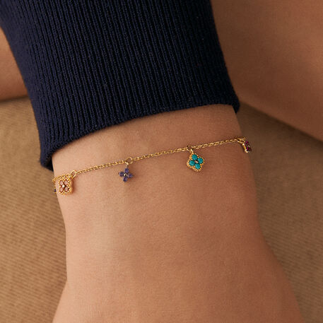Bracelet souple BELOVED - Multicolore / Doré - Bracelets  | Agatha