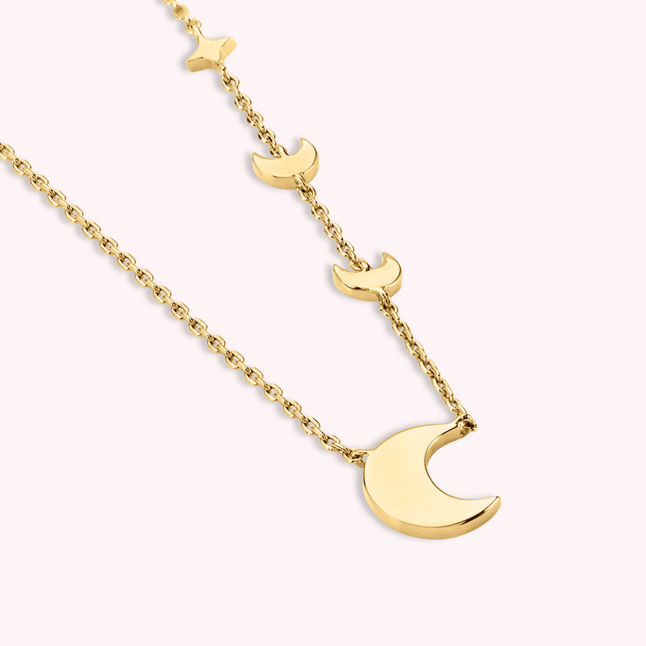 Collier mi-long LUNAISON - Doré - Colliers  | Agatha