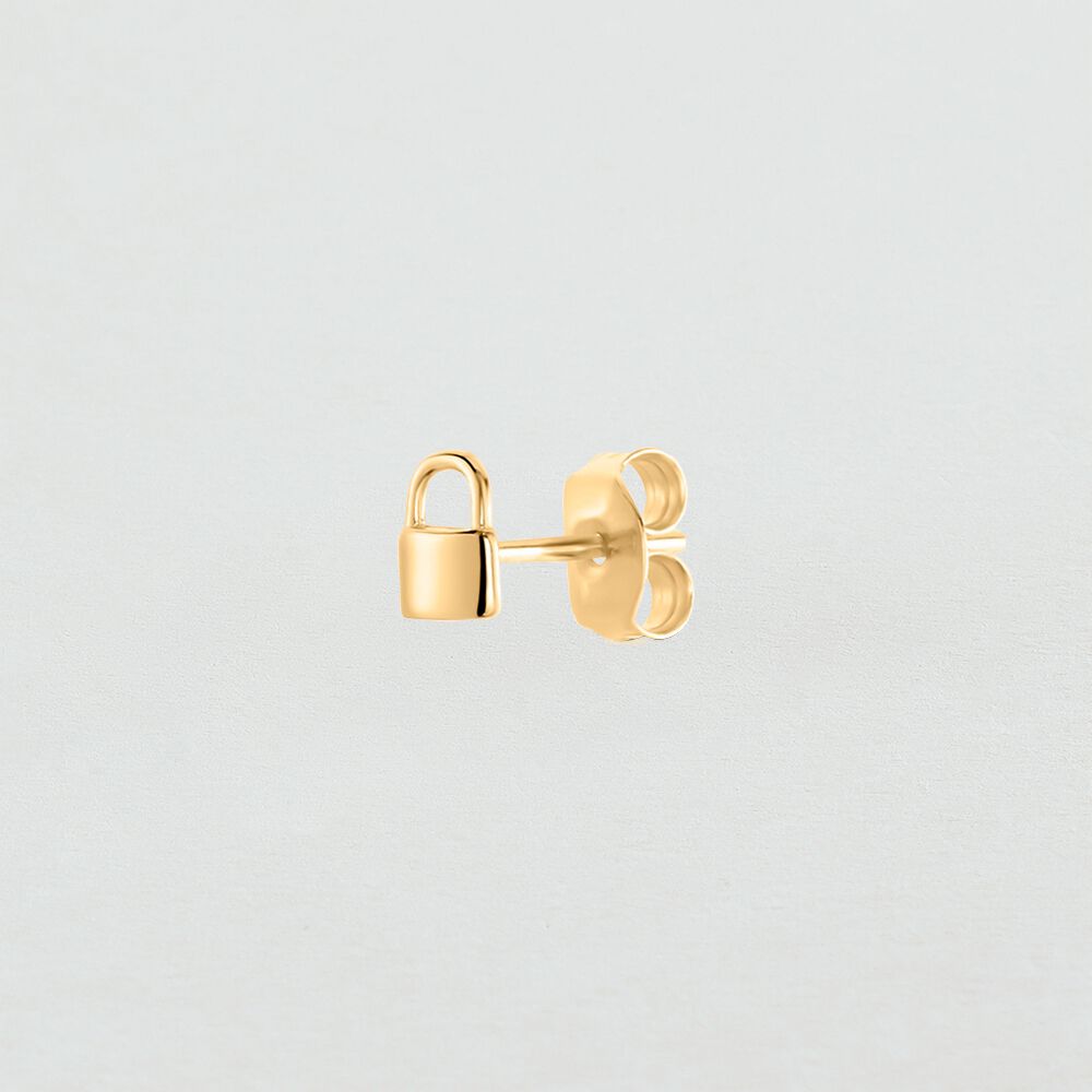 Piercing puce LOCKET - Dor&eacute; - Argent v&eacute;ritable  | Agatha