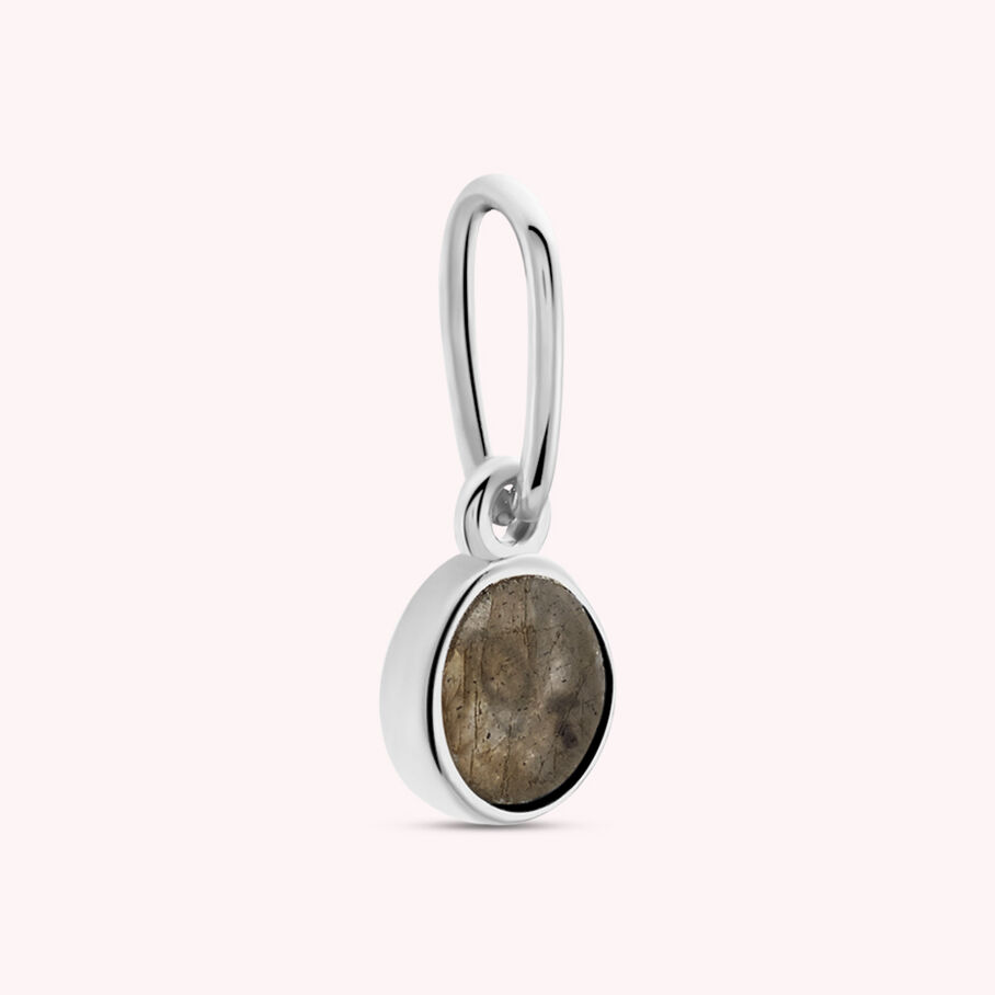 Pendentif ROND - Labradorite - Bijoux  | Agatha