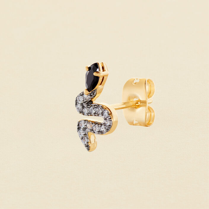 Piercing puce SNAKY - Doré / Gun - Piercings  | Agatha