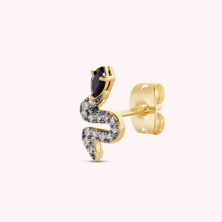 Piercing puce SNAKY - Doré / Gun - Piercings  | Agatha