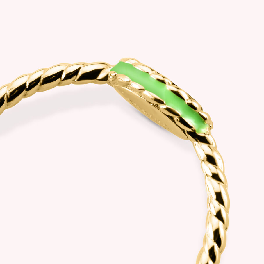 Bague fine ATMA - Onyx/ vert - Bagues  | Agatha