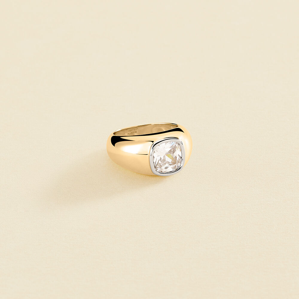 Bague large VICTOIRE - Doré - Bagues larges  | Agatha