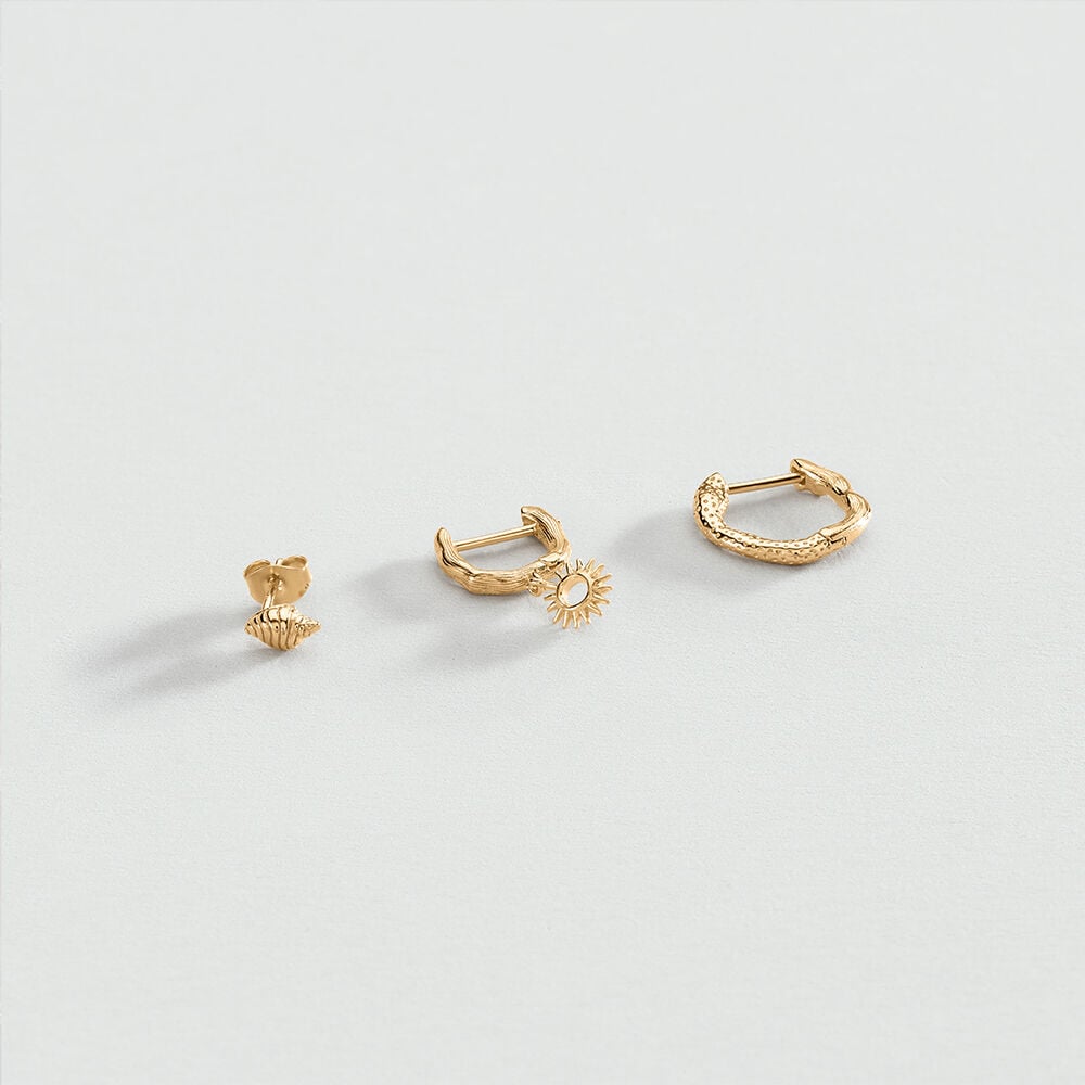 Piercing créole SEASIDE - Doré - Piercings  | Agatha