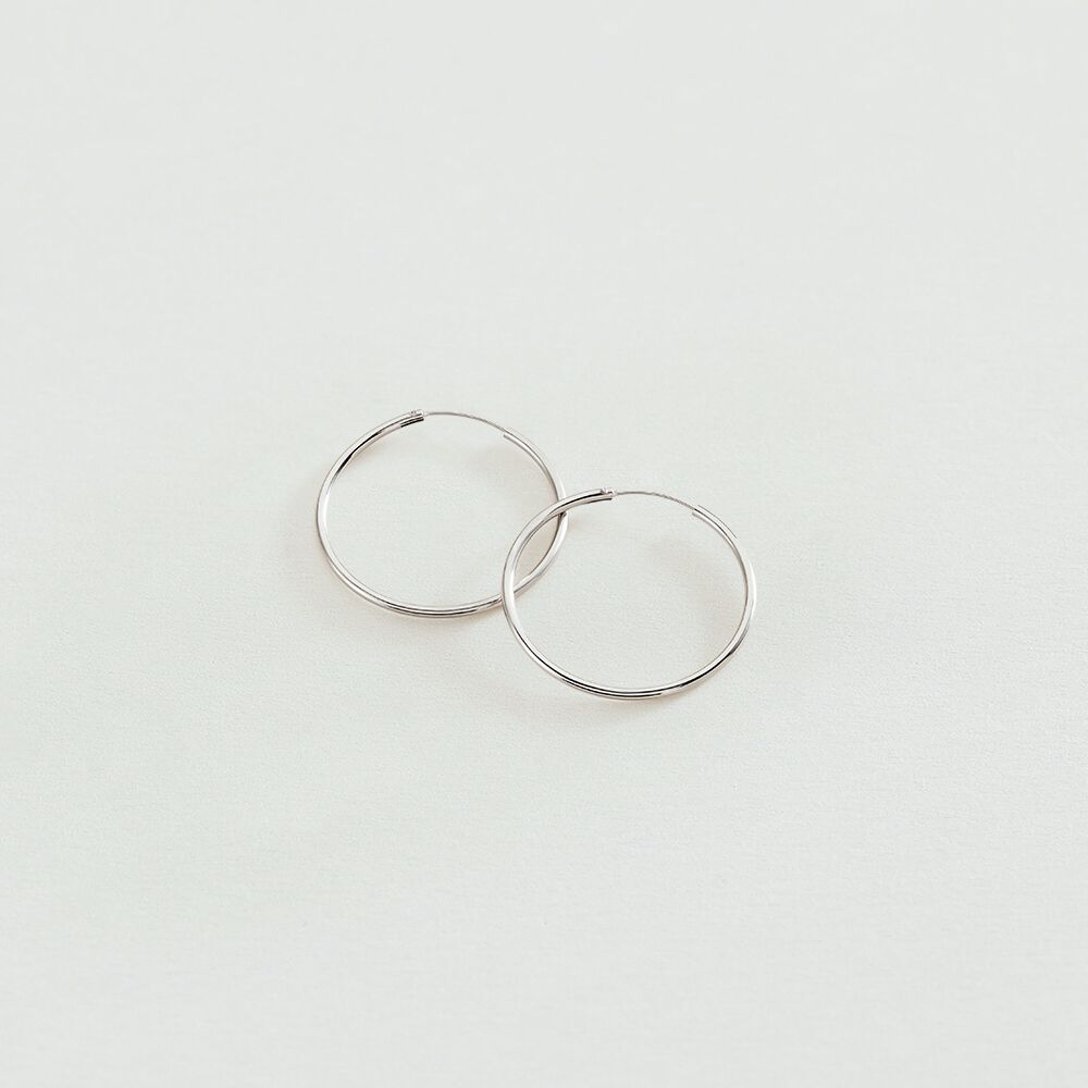 Créoles CREOLA - Argenté - Boucles d'oreilles fantaisies  | Agatha